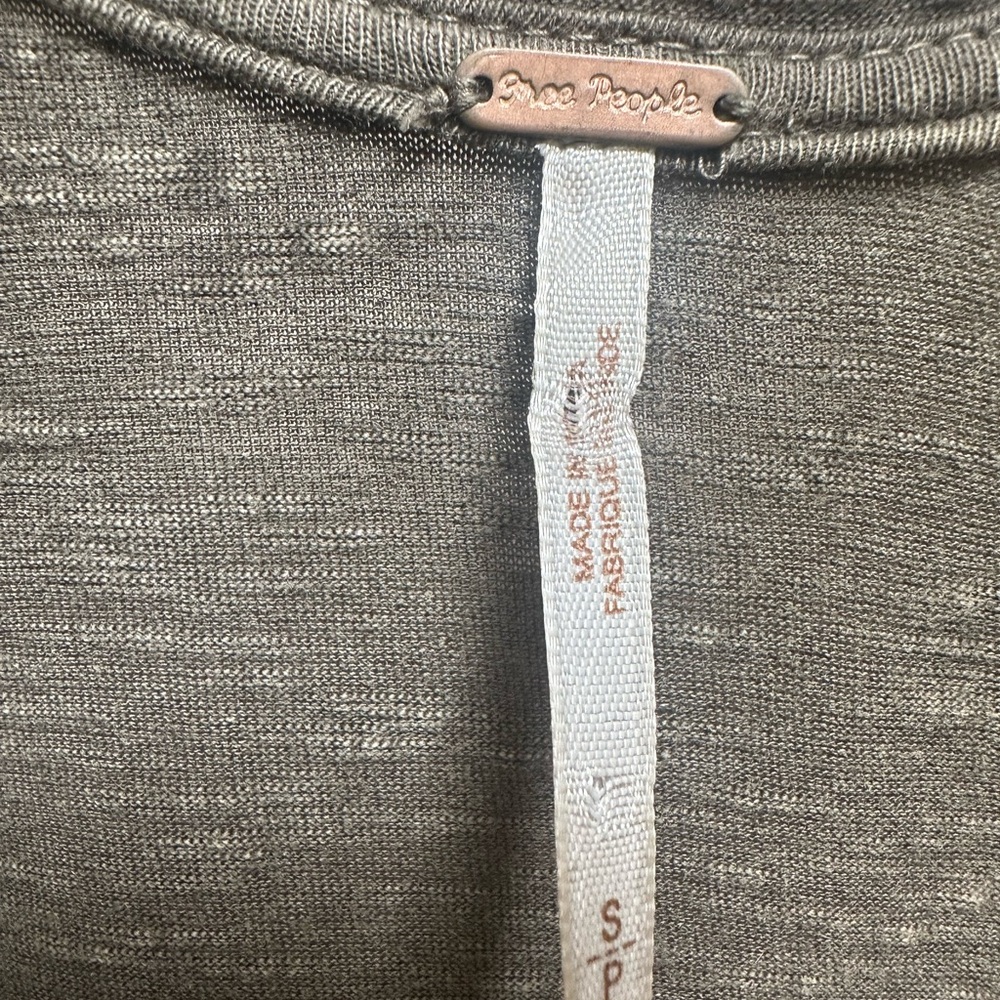 Free People Heather Gray Knit Top - Picture 3 of 3
